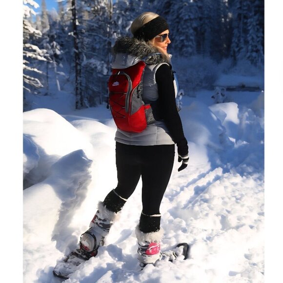 Drift NWT Hydration Backpack With Bladder Red Ripstop Zip Pockets 16\